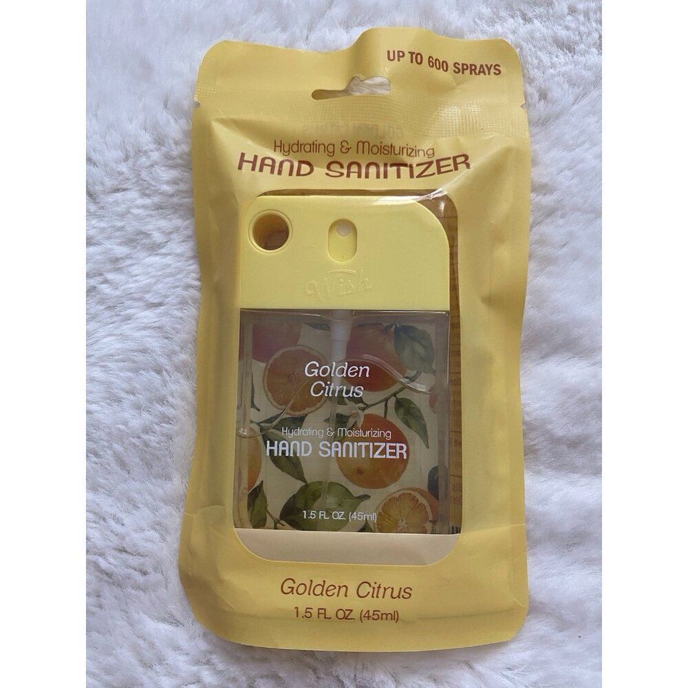Smart Care Scented Hand Sanitizer Spray 1.5 Fl Oz Golden Citrus Hydrating NEW